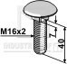 Bræddebolt M16x2x40 (10.9) links gevind